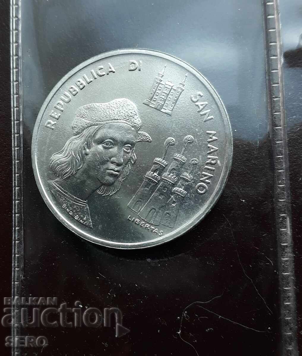 San Marino - lot 500 και 1000 λιρών 1983 ασημένια - 6