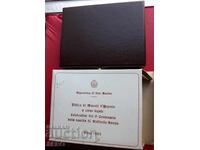 Сан Марино-лот 500 и 1000 лири 1983 сребърни