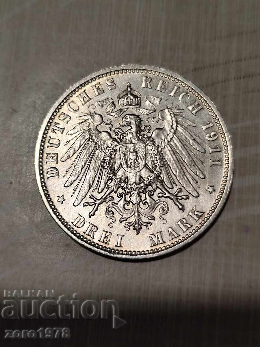 3 Stamps 1911 Bavaria with price € 100.00 | 195.58 BGN 3 Stamps 1911 Bavaria with price € 100.00 | 195.58 BGN