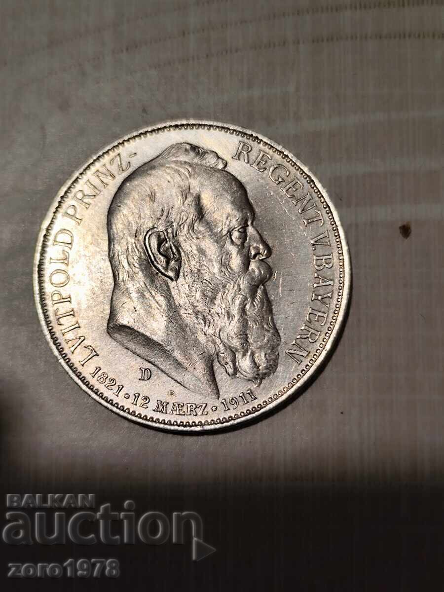 3 Stamps 1911 Bavaria 3 Stamps 1911 Bavaria