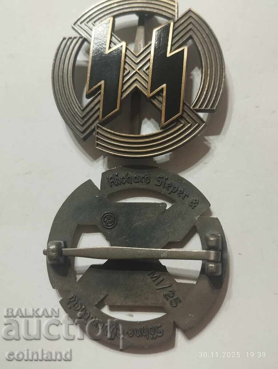 Delivery of German Nazi SS Sign REPRODUCTION