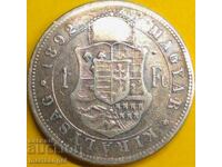 1 форинт 1892 Унгария Кремниц 29мм 12,12г сребро - РЯДКА