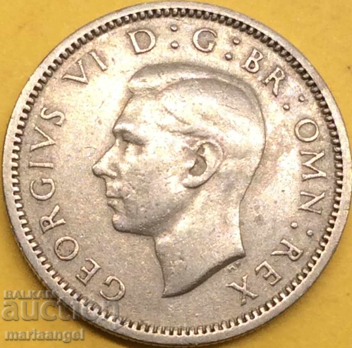 6 πένες 1951 Ηνωμένο Βασίλειο Γεώργιος VI - 6