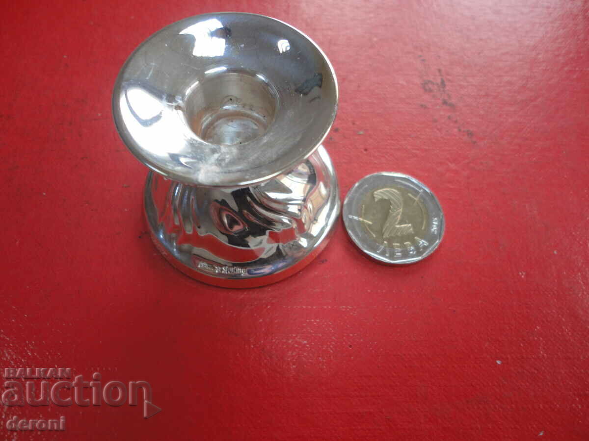Silver candlestick 925 number 3