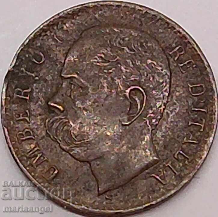 Италия 1 чентесимо 1900 Умберто 1 - нечеста - 6
