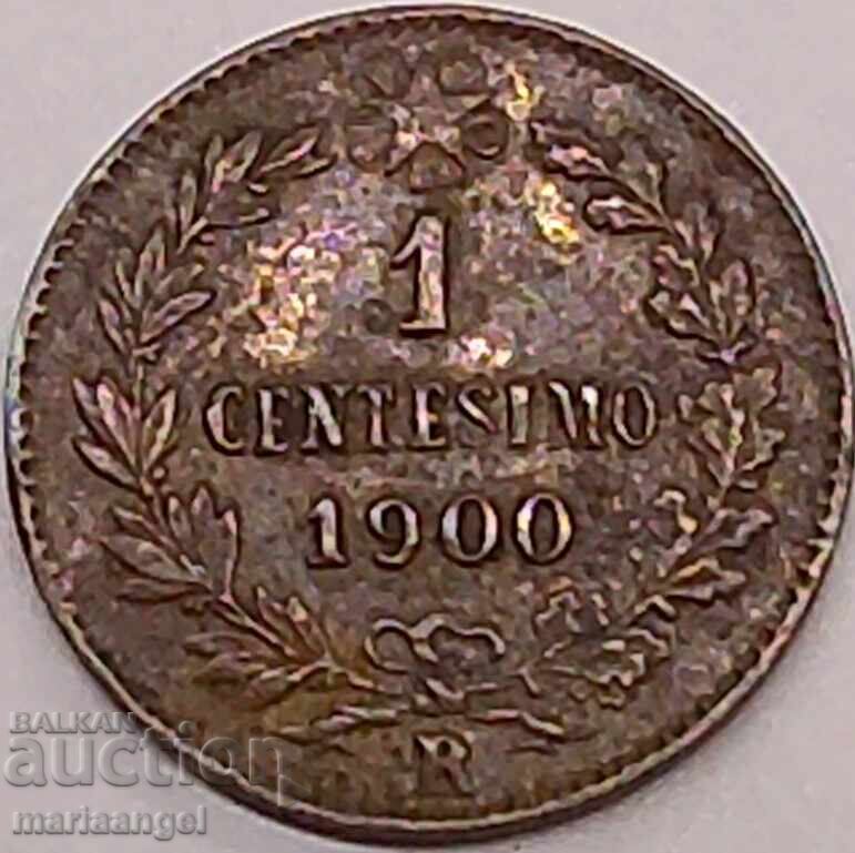 Италия 1 чентесимо 1900 Умберто 1 - нечеста