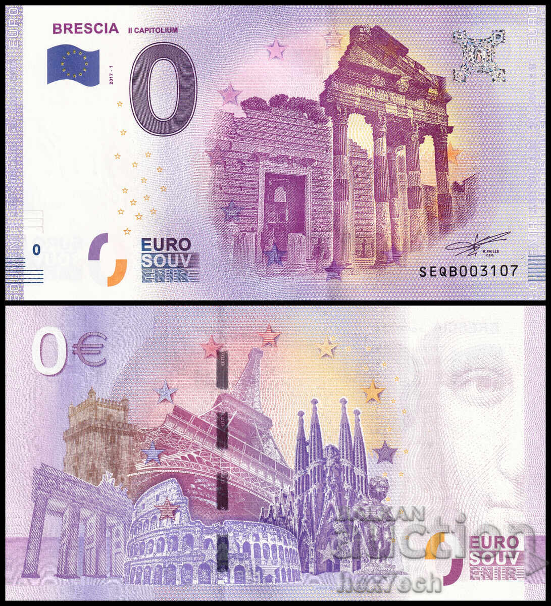 ❤️ ⭐ Italia 2017 0 euro Brescia Il Capitolium UNC nouă ⭐ ❤️