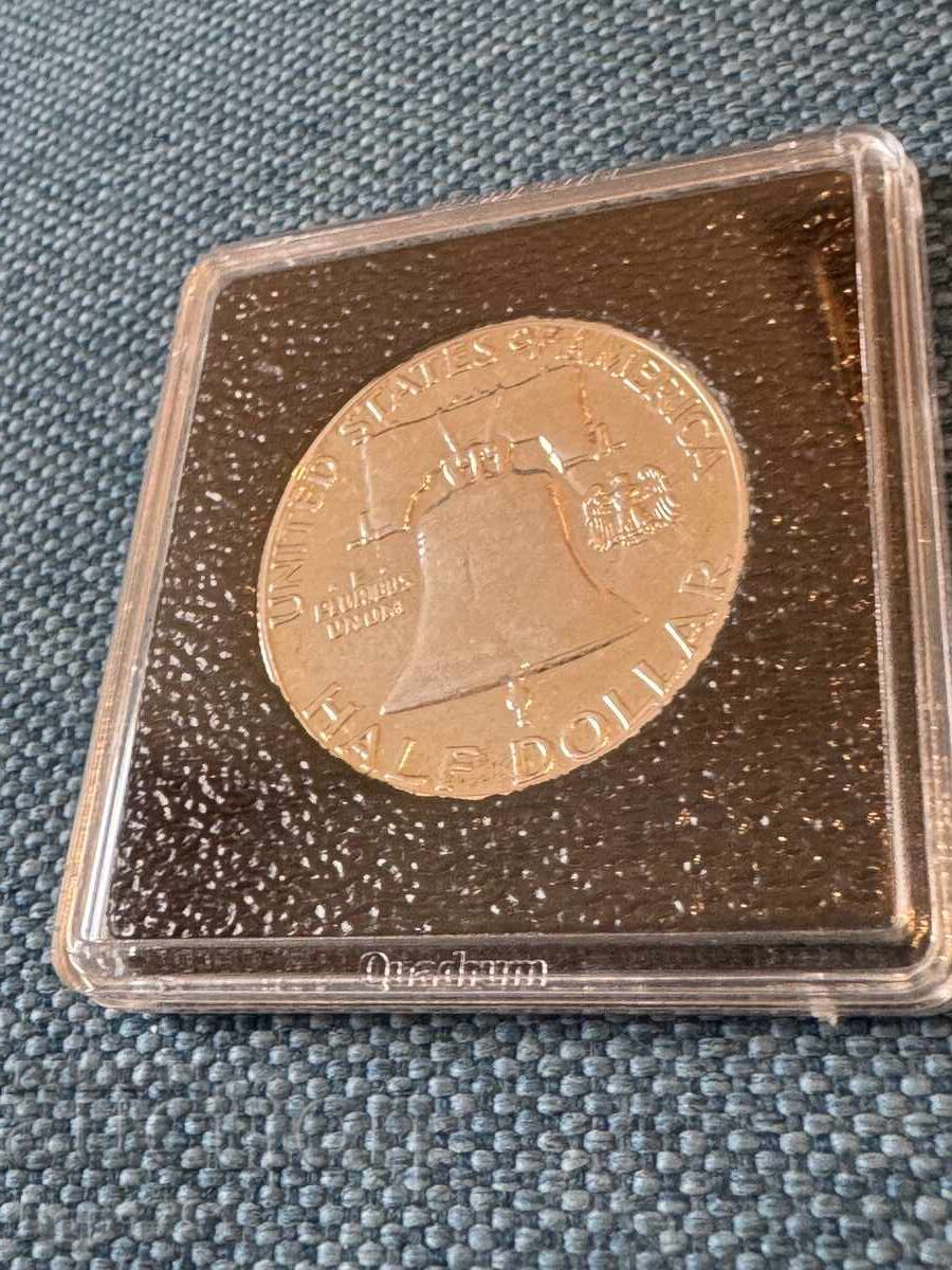 Παράδοση Μισό δολάριο 1958 ΗΠΑ PF ασήμι Παράδοση Μισό δολάριο 1958 ΗΠΑ PF ασήμι