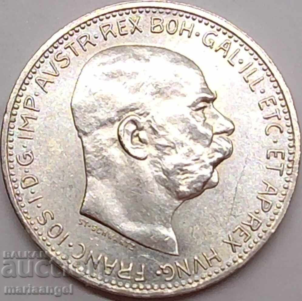 Licitație Austria 1 coroană 1915 proba 835 greutate 5g argint Licitație Austria 1 coroană 1915 proba 835 greutate 5g argint