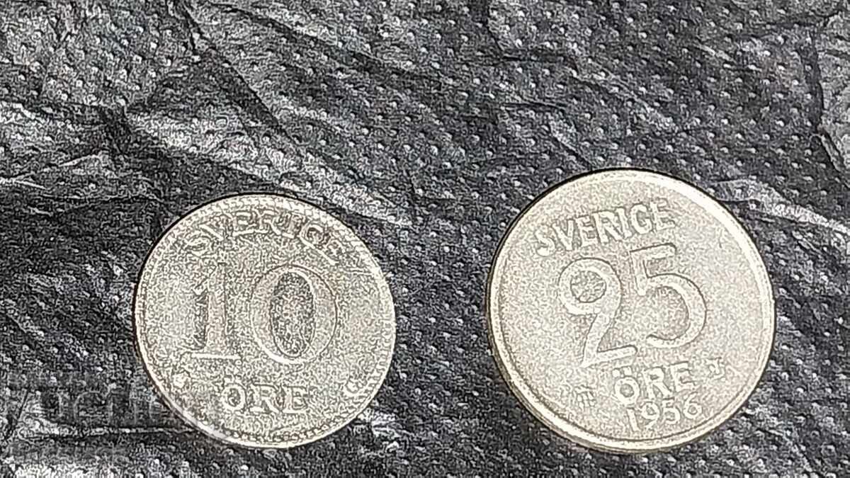 Licitație Două monede vechi de argint din Suedia