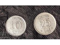 Стари сребърни монети от Швеция два броя