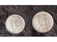 Стари сребърни монети от Швеция два броя