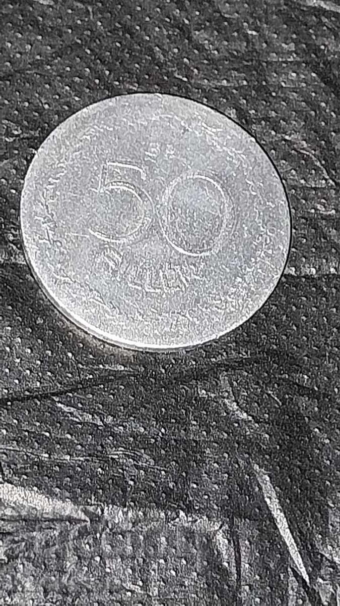 Monedă veche rară din Ungaria 50 Filler 1948