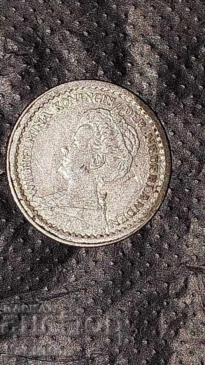 Monedă veche rară de argint din Țările de Jos 10 Cenți 19 cu preț € 5.00 | 9.78 BGN