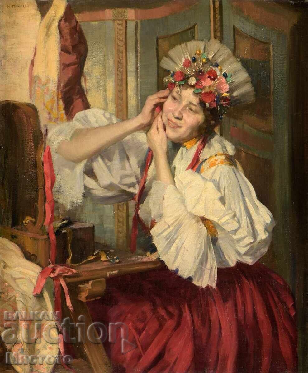 Hans Tschelan 1873 Viena - 1964 Viena Pregătiri pentru sărbătoare