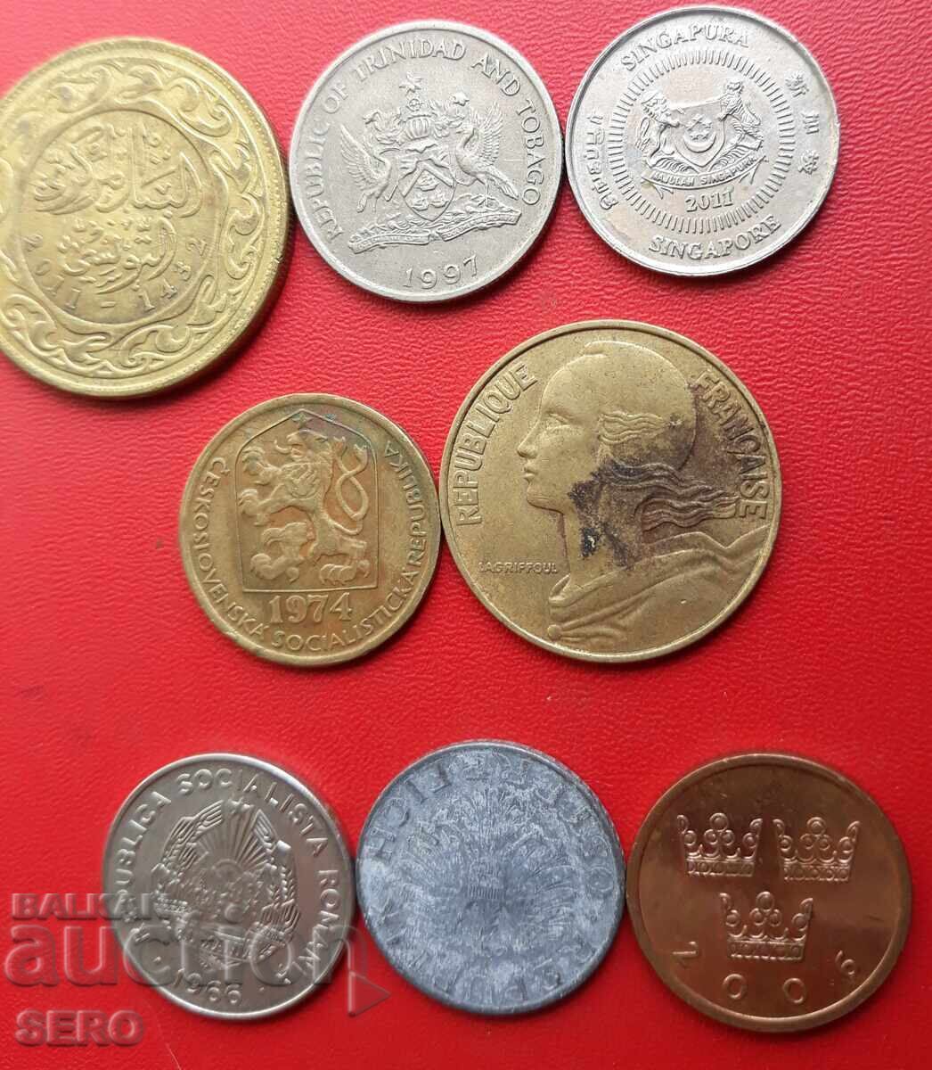 Lot mixt de 8 monede cu preț € 0.50 | 0.98 BGN