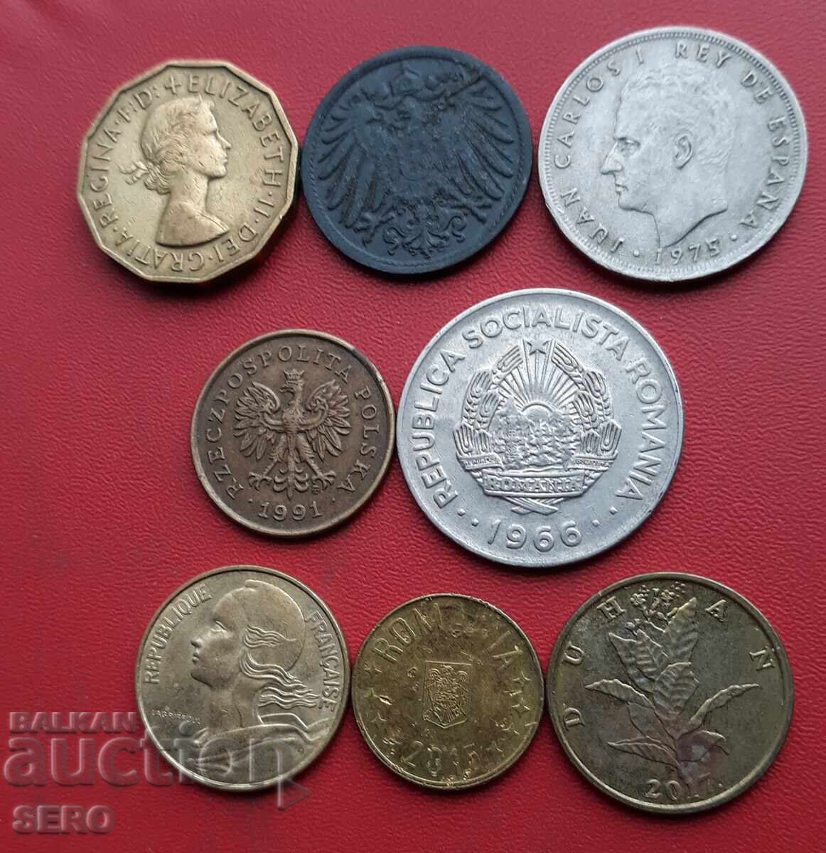 Lot mixt de 8 monede cu preț € 0.50 | 0.98 BGN