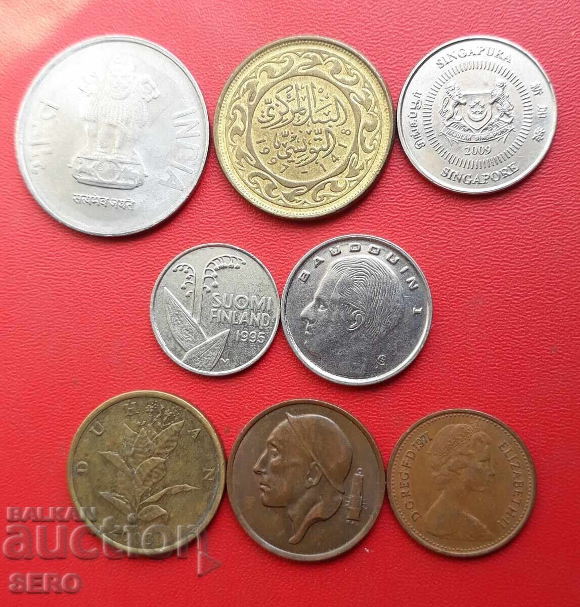 Lot mixt de 8 monede cu preț € 0.51 | 1.00 BGN