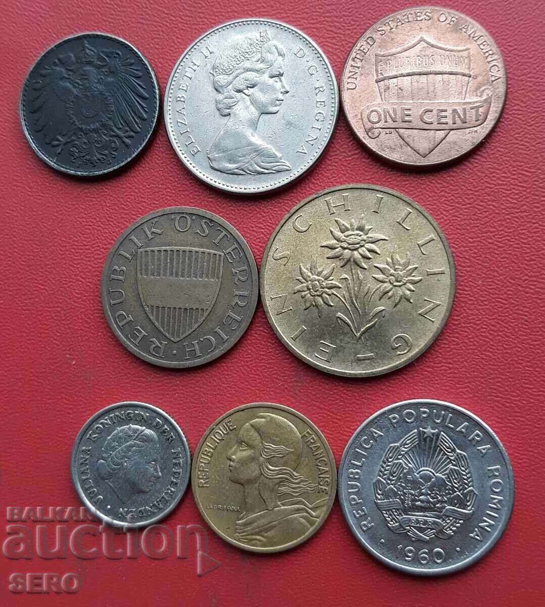 Lot mixt de 8 monede cu preț € 0.50 | 0.98 BGN