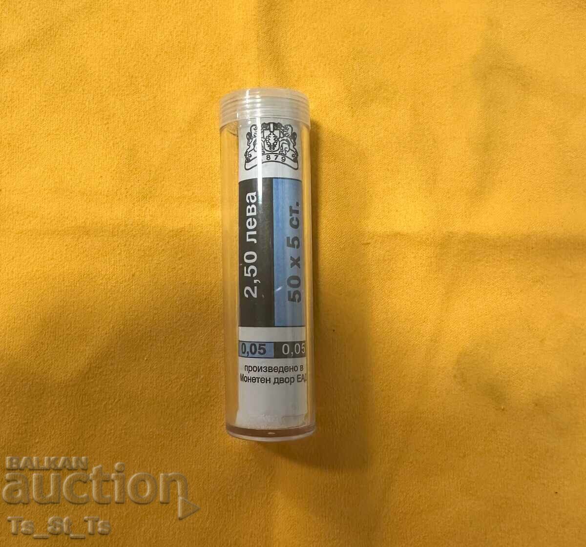 50 Chips x 5 pcs. 2000 g. in TUBE - uncirculated, UNC with price € 7.90 | 15.45 BGN