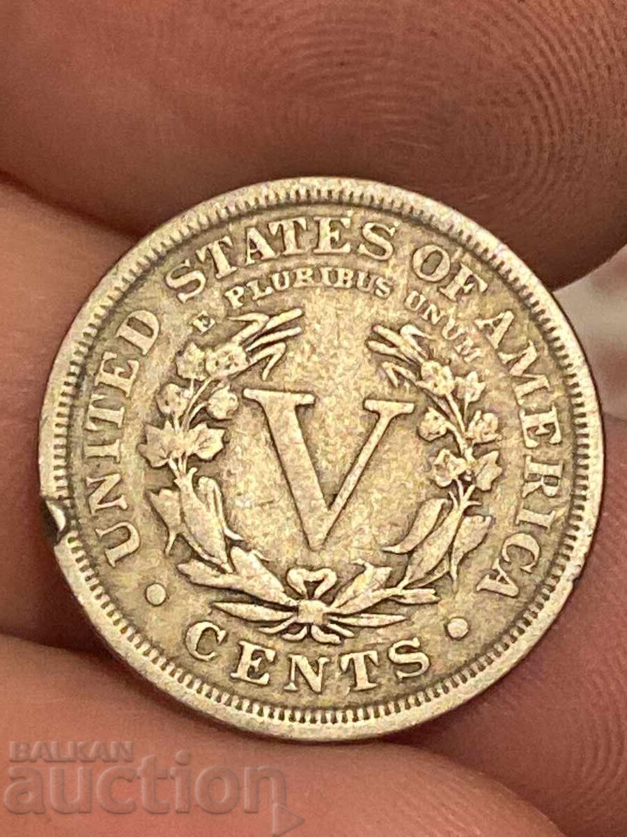 САЩ Америка 5 цента 1912 Свобода с цена € 4.20 | 8.21 лв. САЩ Америка 5 цента 1912 Свобода с цена € 4.20 | 8.21 лв.