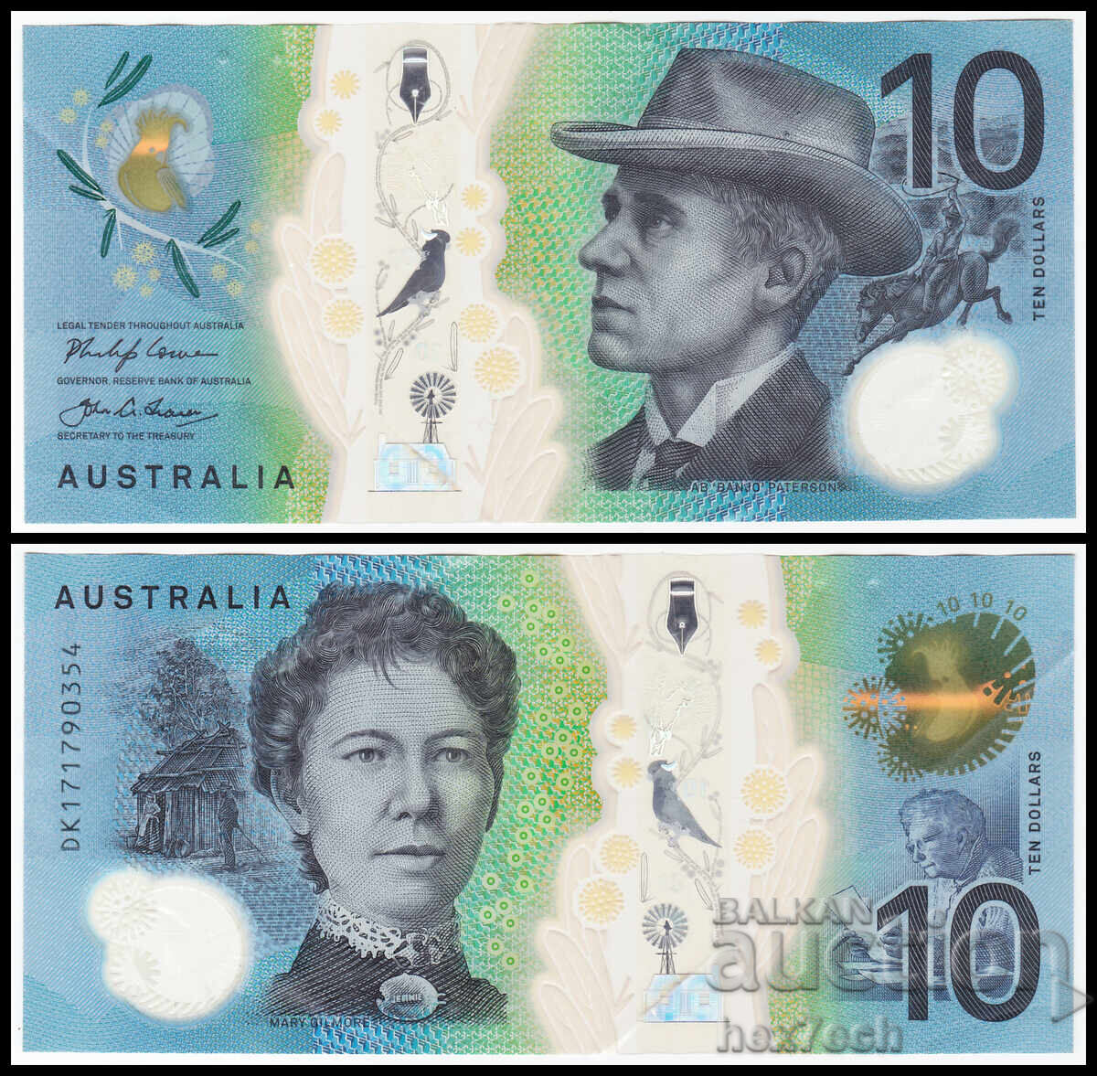 ❤️ ⭐ Australia 2017 10 dolari polimer ⭐ ❤️