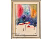 Winter in Colors, Original Painting, Pastel
