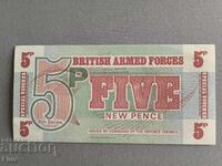 Bancnotă militară - Marea Britanie - 5 pence UNC