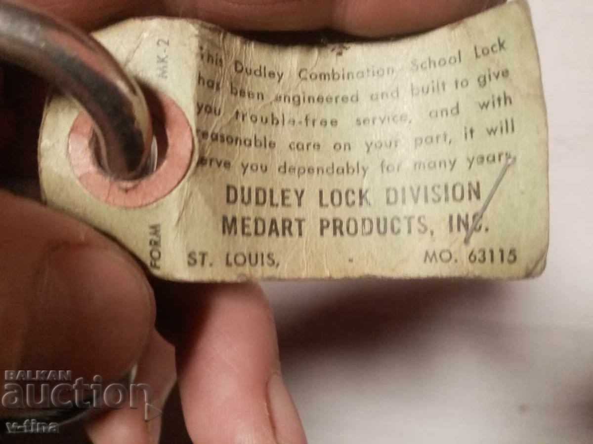 Δημοπρασία Παλαιό λουκέτο τύπου χρηματοκιβωτίου, λείπει το κλειδί