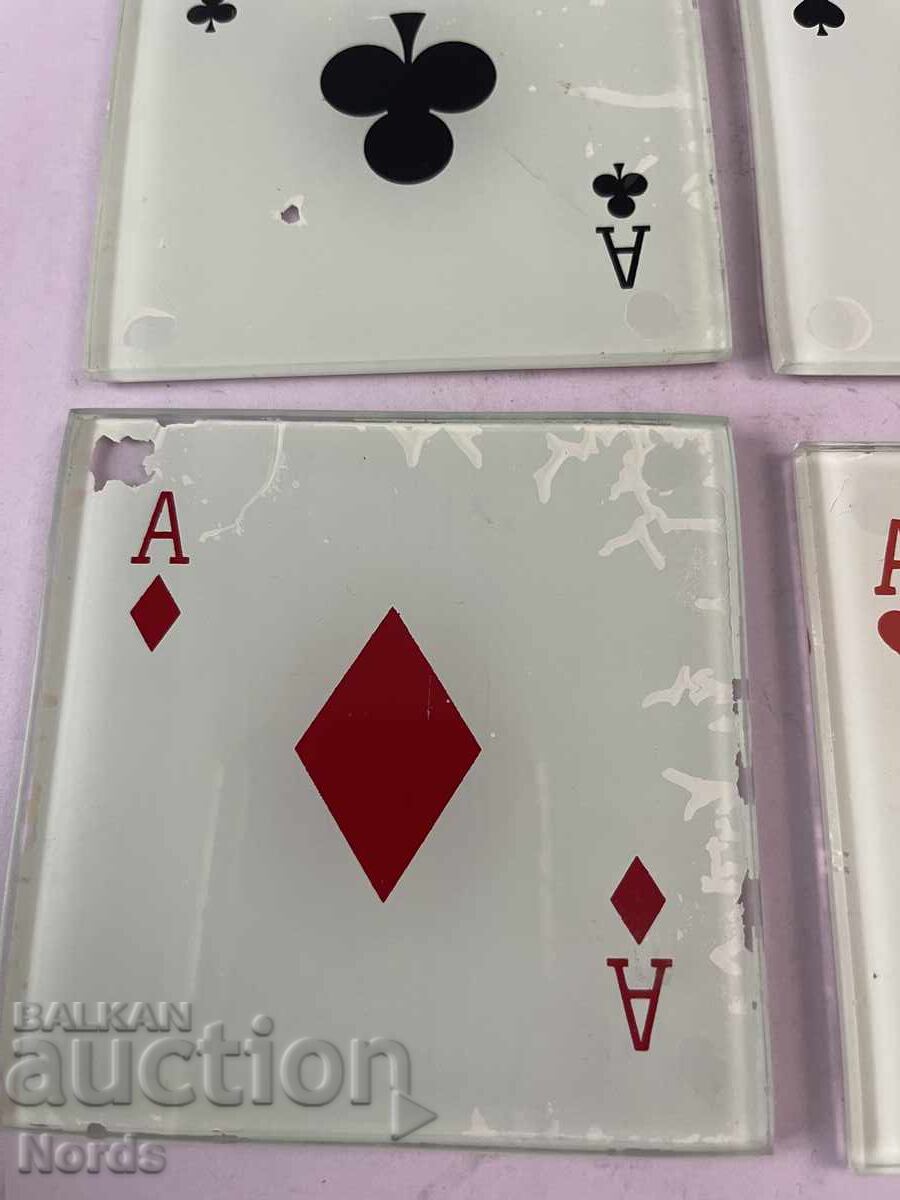 Delivery of Old glass coasters