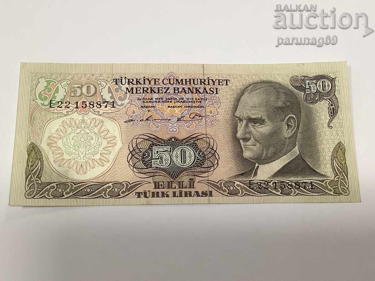 Turcia 50 lire 1976 Turcia 50 lire 1976