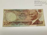 Turcia 20 lire 1974