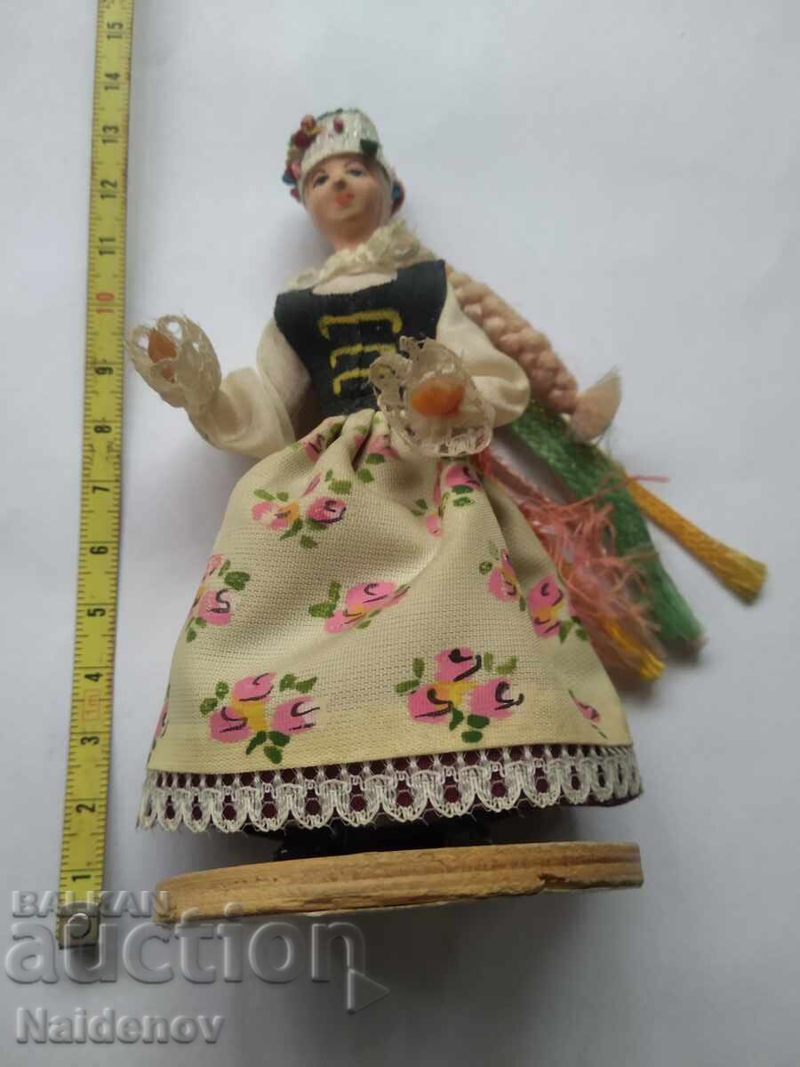Păpușă Poloneză din Epoca Socialistă, Costum Popular Polonez Păpușă Poloneză din Epoca Socialistă, Costum Popular Polonez