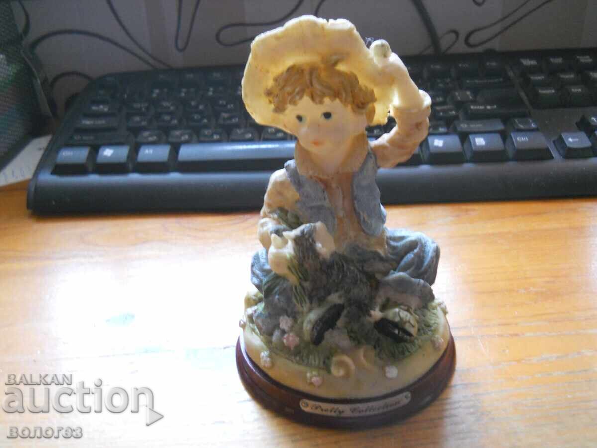 Boy with Dog Figurine from the "Pretty Collection" Series Boy with Dog Figurine from the "Pretty Collection" Series