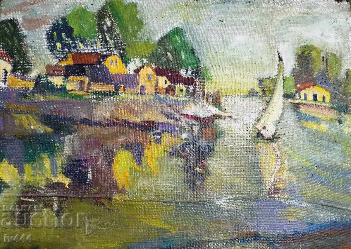 GENCHO PULEV TABLOU VECHI BULGĂRESC ÎN ULEI cu preț € 200.00 | 391.17 BGN