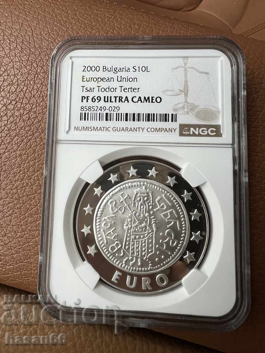 10 lei 2000 PF 69 ULTRA CAMEO - Terter 10 lei 2000 PF 69 ULTRA CAMEO - Terter