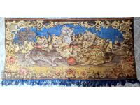 Продавам автентичен ковьор с котенца  ретро декор от 70–80 г