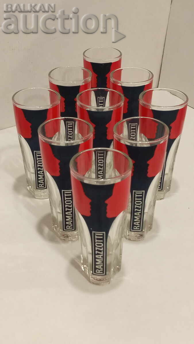 Чаши 9 броя Ramazzotti Чаши 9 броя Ramazzotti