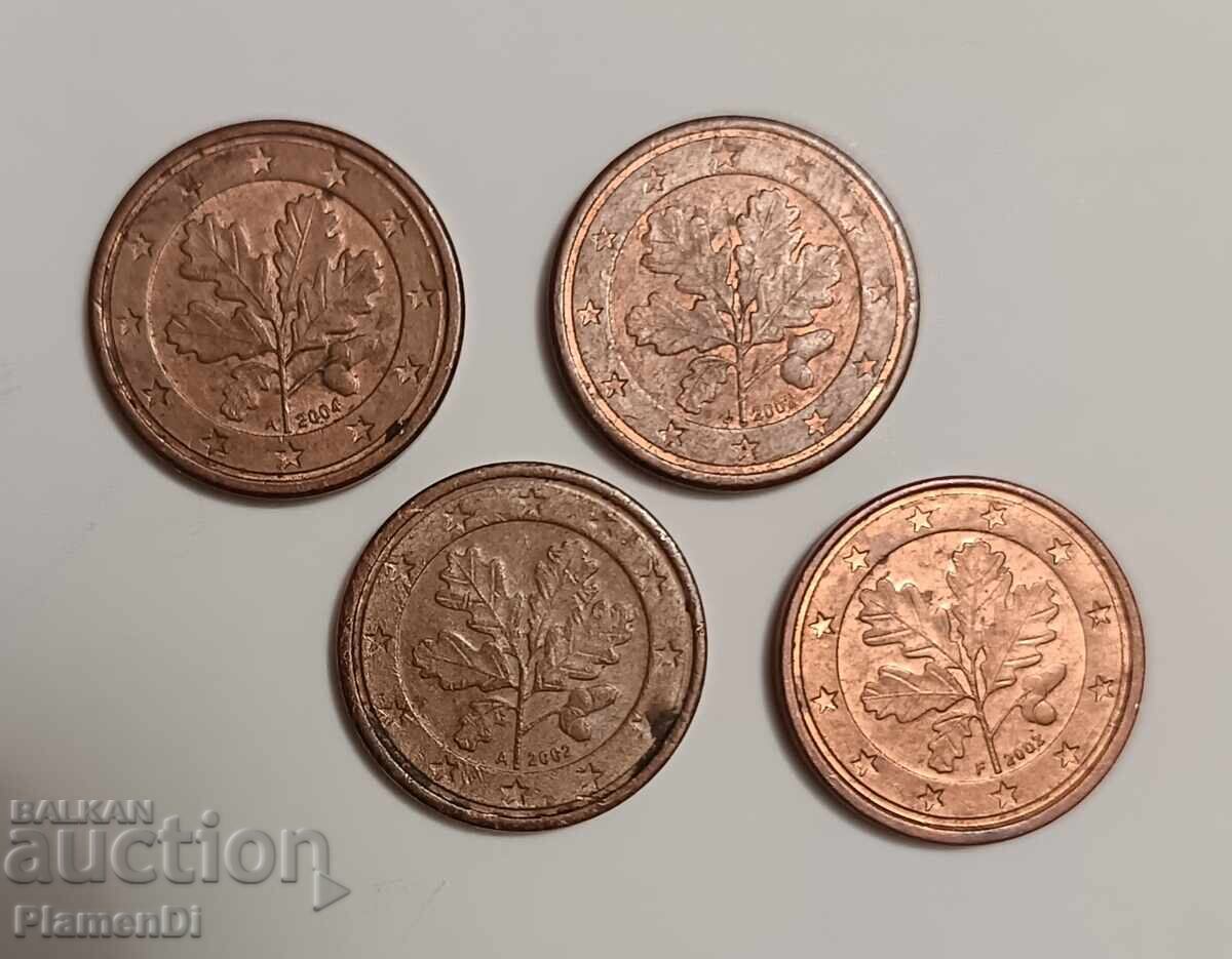 Lot de monede eurocenți vechi - 6 Lot de monede eurocenți vechi - 6