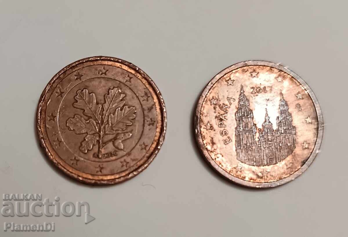 Lot de monede eurocenți vechi - 7 Lot de monede eurocenți vechi - 7