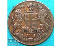 1/4 Anna 1835 British India 24mm