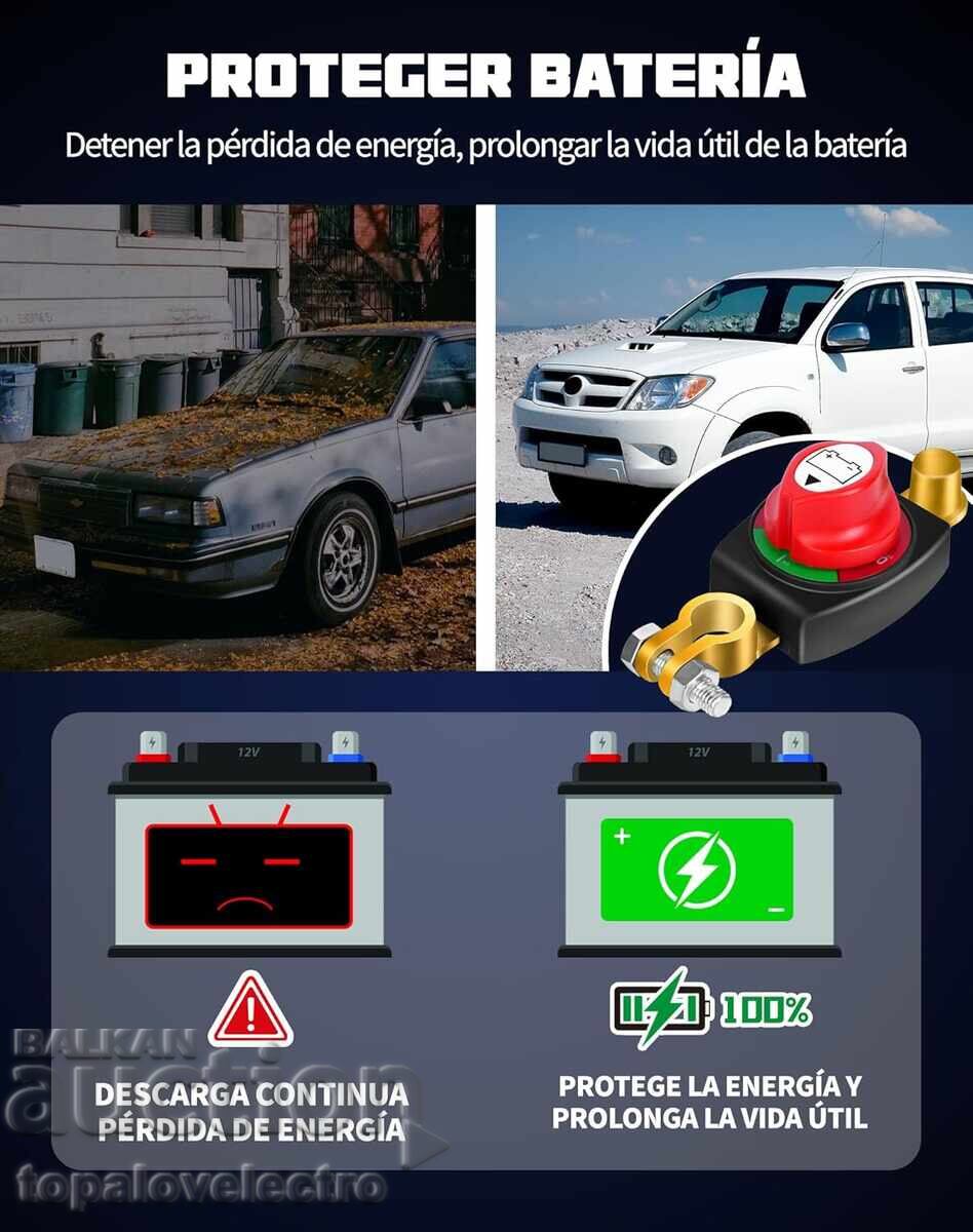 NEW! Waterproof Battery Disconnect Switch 12V/24V/48V up to 300 with price € 5.00 | 9.78 BGN NEW! Waterproof Battery Disconnect Switch 12V/24V/48V up to 300 with price € 5.00 | 9.78 BGN