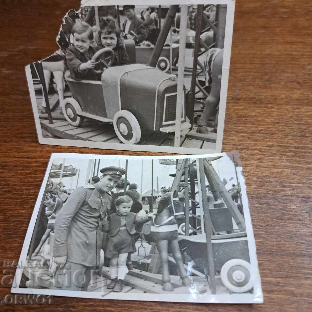 Деца на въртележка 1950те години стари снимки Деца на въртележка 1950те години стари снимки