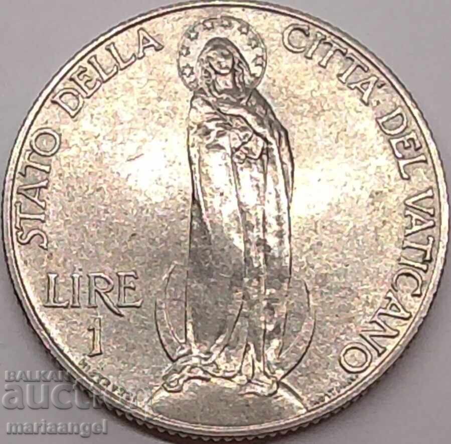 Auction  1 Lira 1933-1934 Vatican, mintage 80,000 pcs. Jubilee