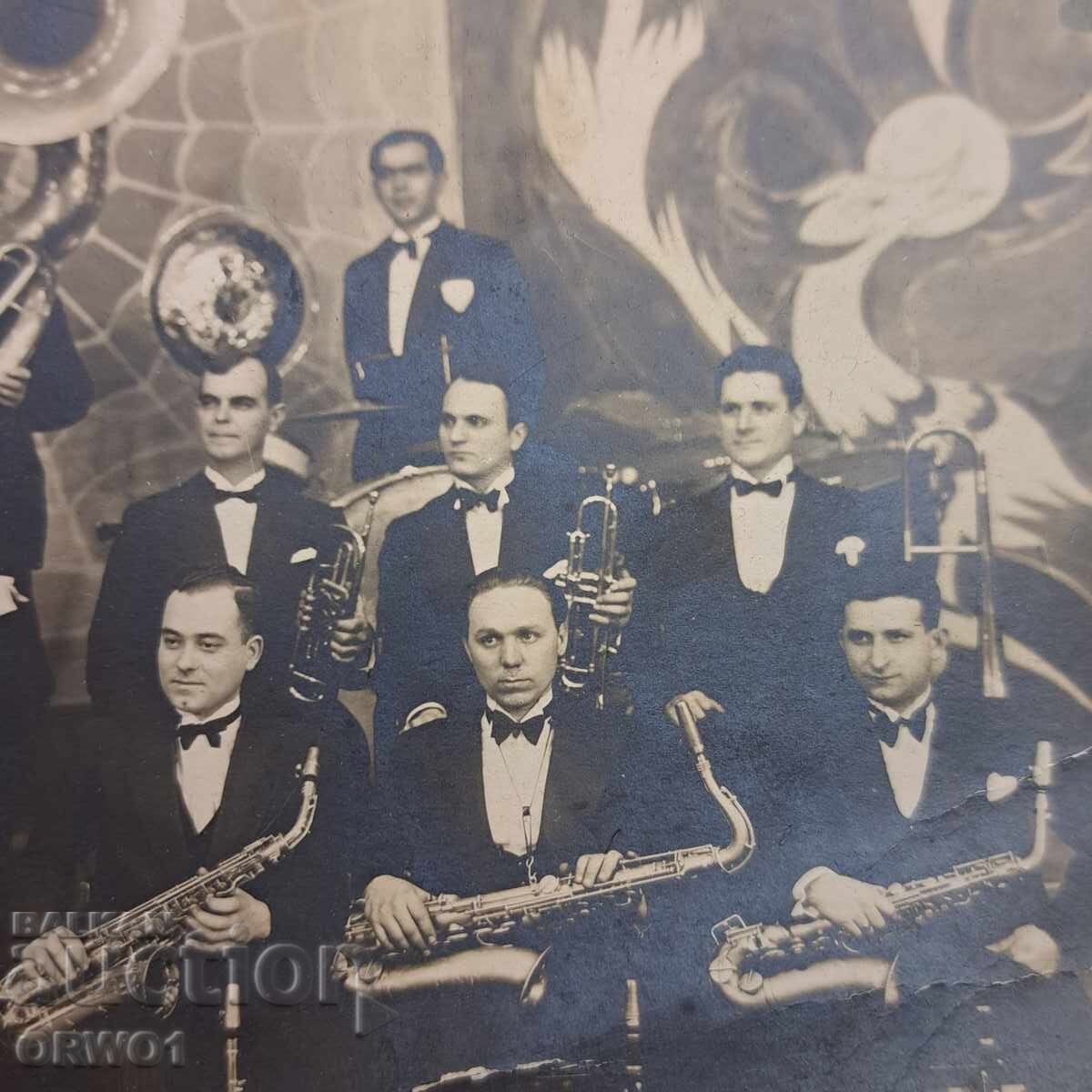 Δημοπρασία Τζαζ μουσικοί ορχήστρα Βασίλειο της Βουλγαρίας 30s μεγάλη φωτογραφία