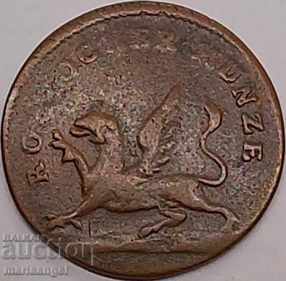 Licitație 3 Pfennig Mecklenburg-Rostock 1815 Germania oraș liber