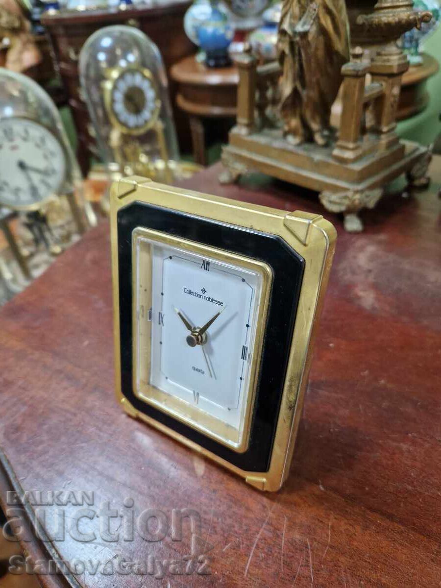 Υπέροχο επιχρυσωμένο επιτραπέζιο ξυπνητήρι Collection Noblesse - 5