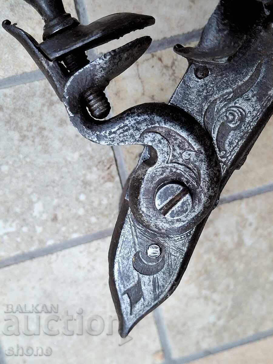 Μηχανισμός για πιστόλι με πυρίτη, τουφέκι, τουφεκίδι, μπαρούτι πυρίτη - 7