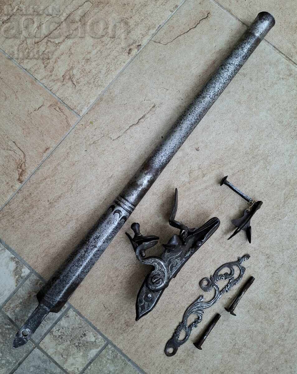 Mecanism pentru pistol cu cremene, pușcă, șașină, pușcă cu cremene