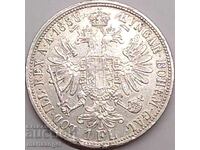 1 флорин 1888 Австрия 12.29г проба 900 сребро